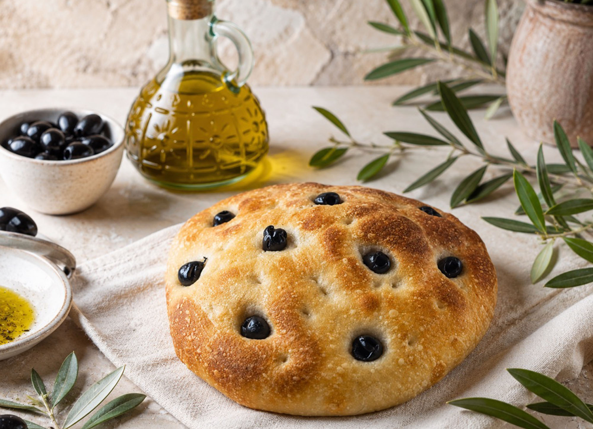 Фокачча с оливками
